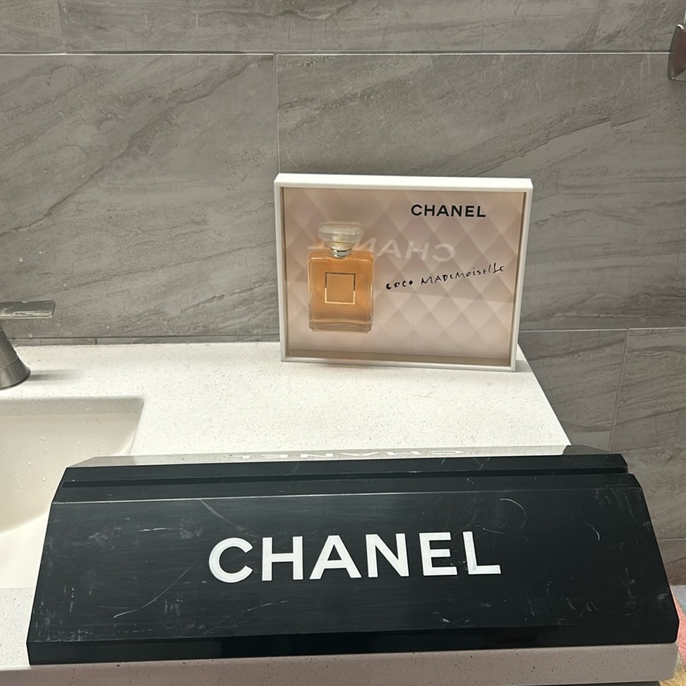 Chanel display sign